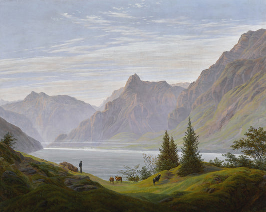 Morning Landscape With Mountain Lake