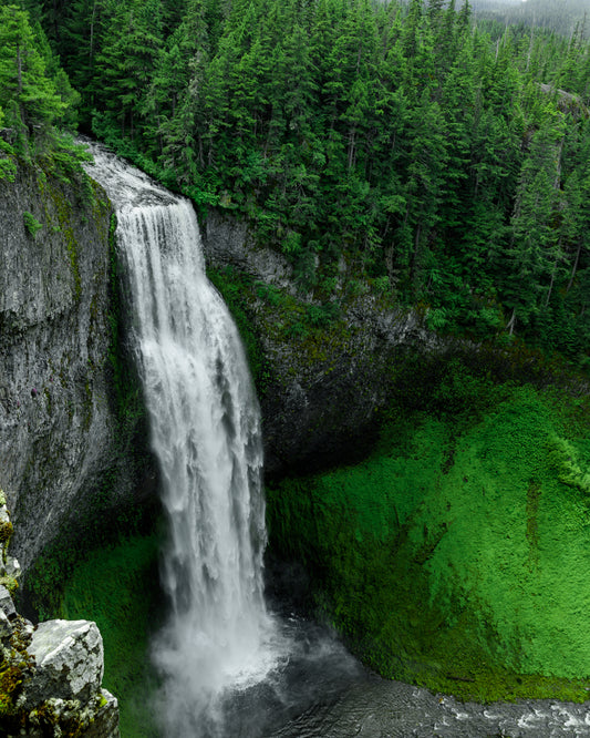 Waterfall in a Ravine