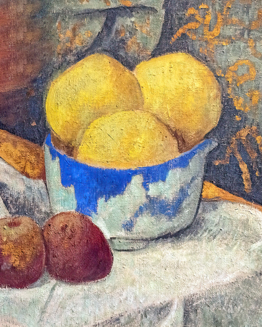 Apples and Blue Bowl